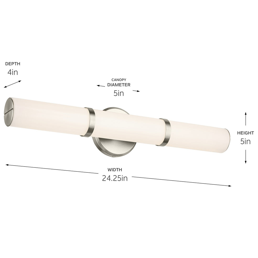 Kichler Canada - 55188NILED - LED Linear Bath - Rosh - Brushed Nickel