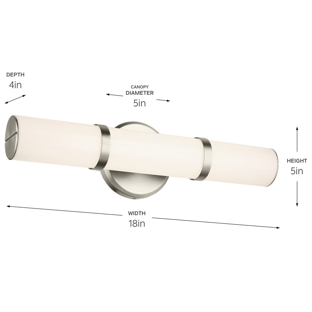 Kichler Canada - 55187NILED - LED Bath Bar - Rosh - Brushed Nickel