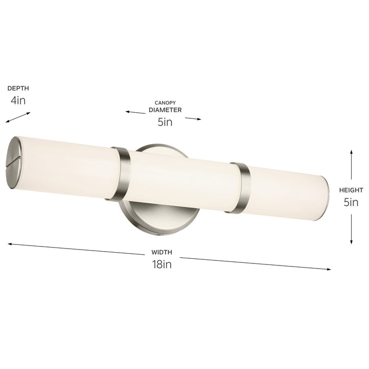 Kichler Canada - 55187NILED - LED Bath Bar - Rosh - Brushed Nickel