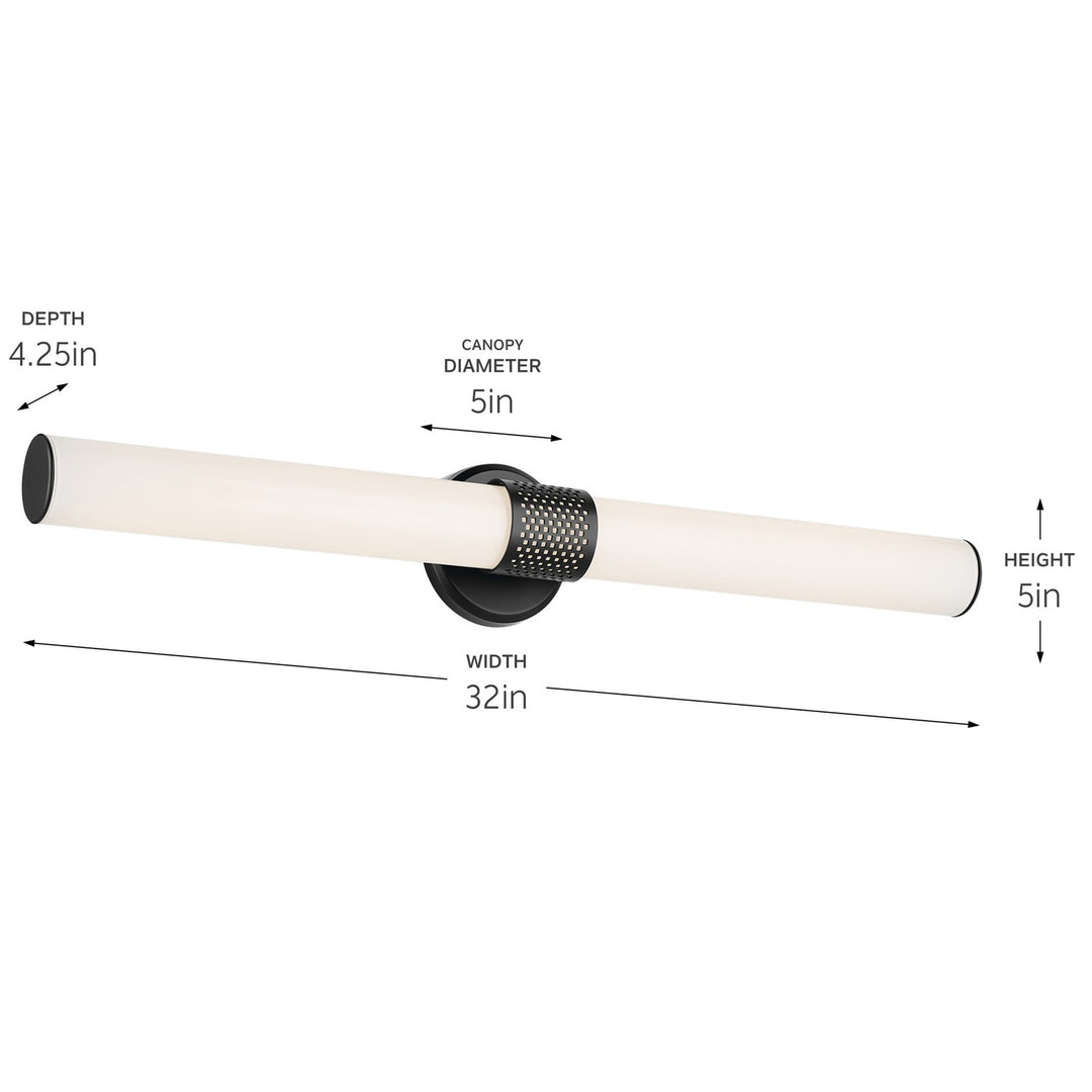 Kichler Canada - 55193BKLED - LED Linear Bath - Sashi - Black