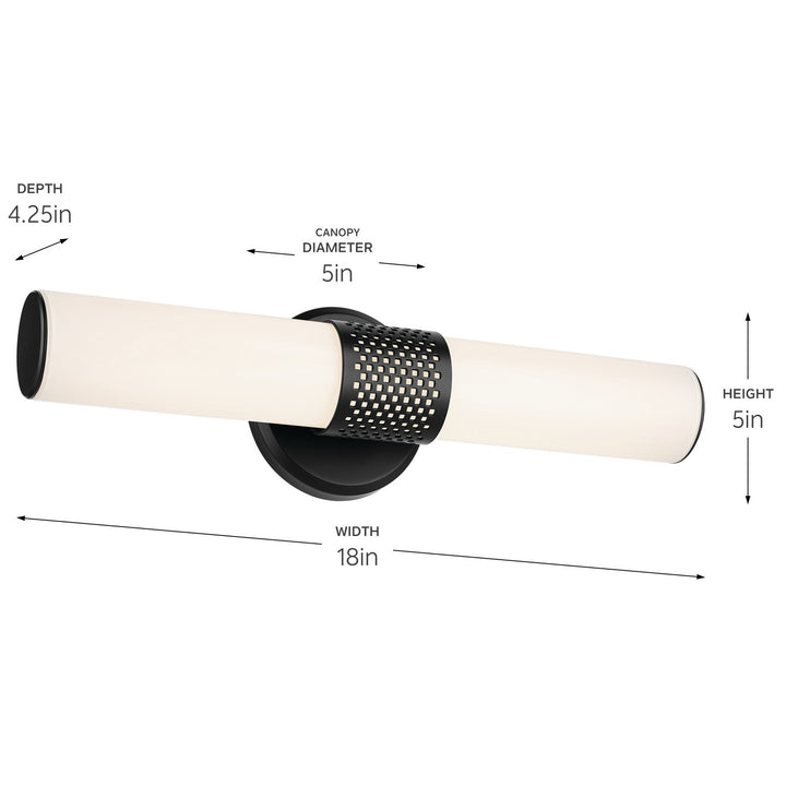 Kichler Canada - 55191BKLED - LED Bath Bar - Sashi - Black