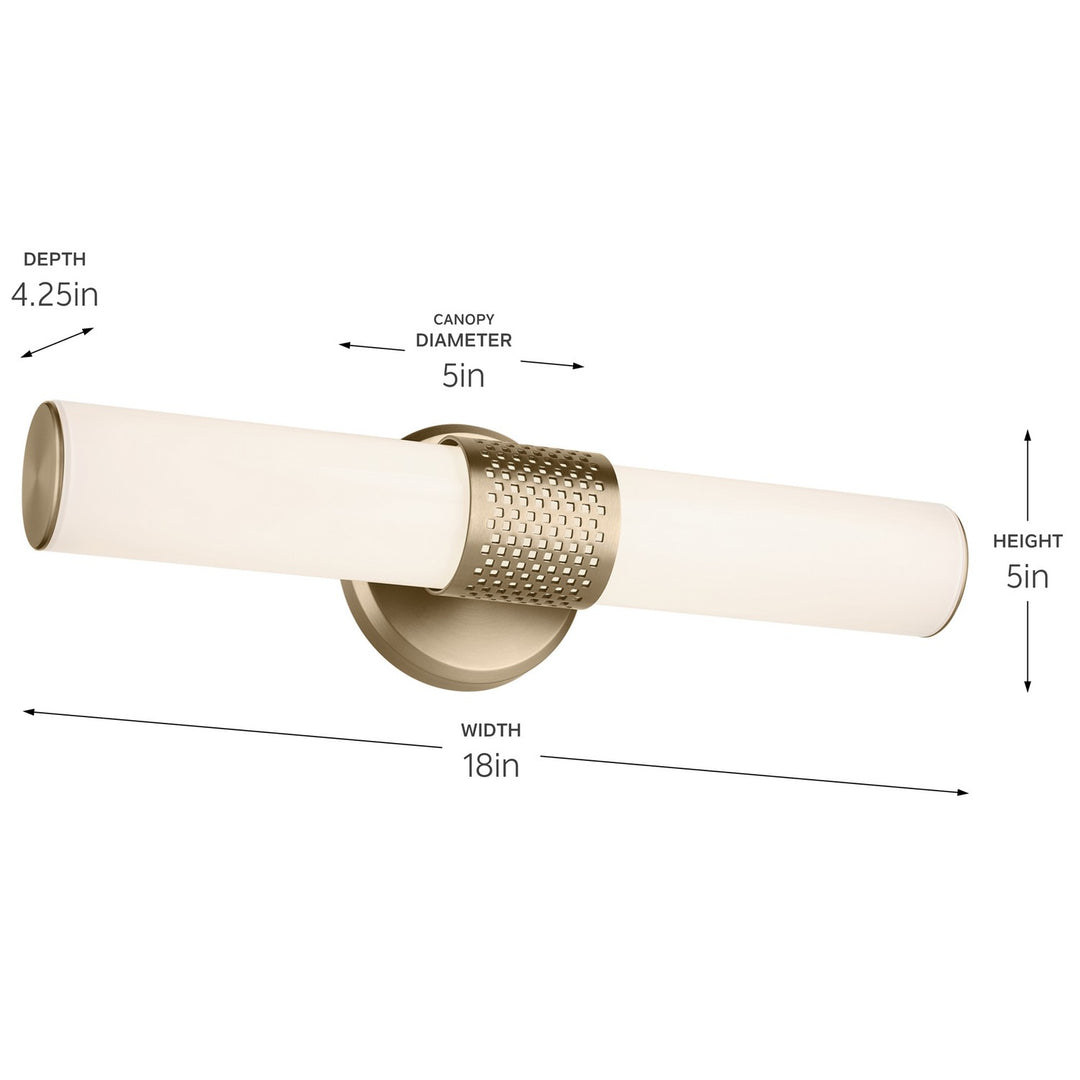 Kichler Canada - 55191CPZLED - LED Bath Bar - Sashi - Champagne Bronze
