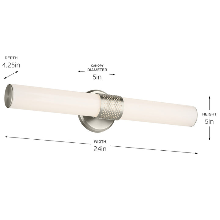 Kichler Canada - 55192NILED - LED Linear Bath - Sashi - Brushed Nickel