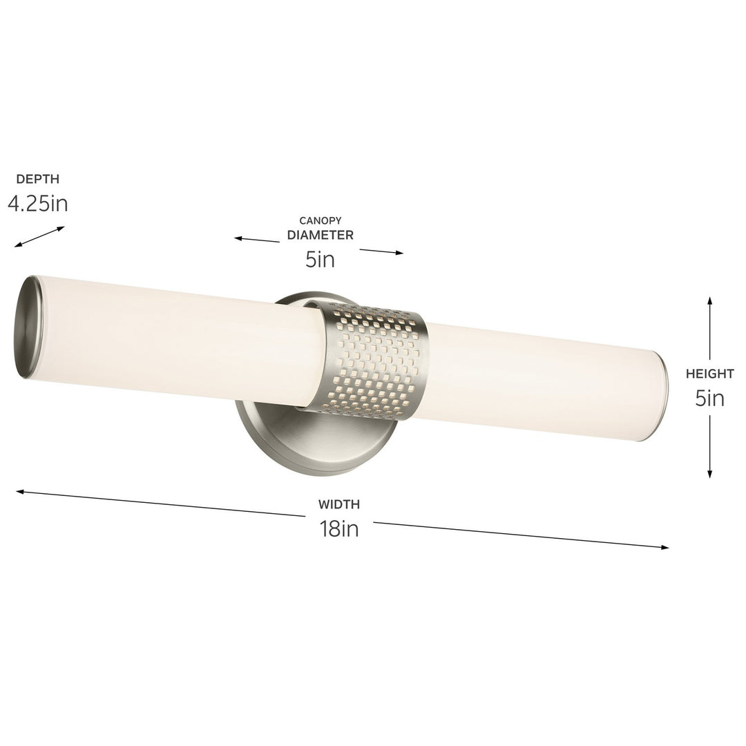 Kichler Canada - 55191NILED - LED Bath Bar - Sashi - Brushed Nickel
