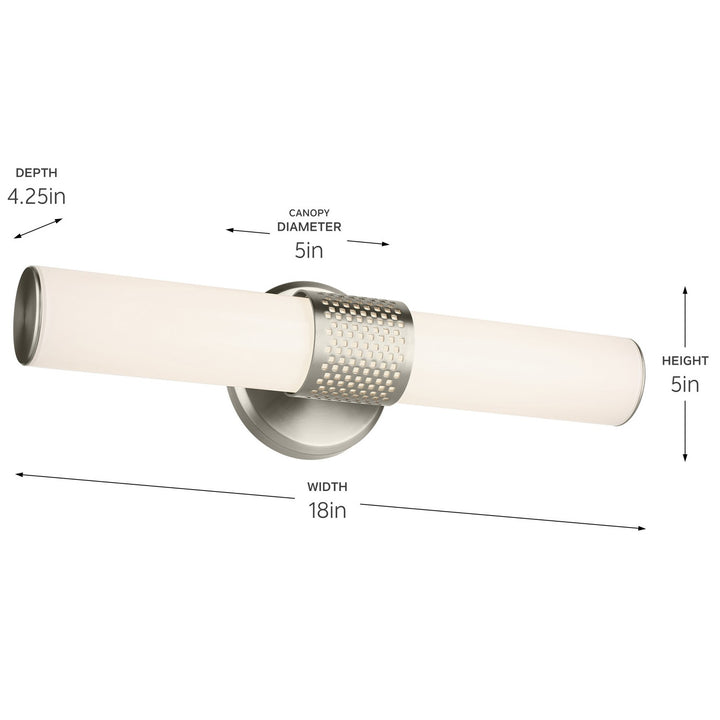 Kichler Canada - 55191NILED - LED Bath Bar - Sashi - Brushed Nickel
