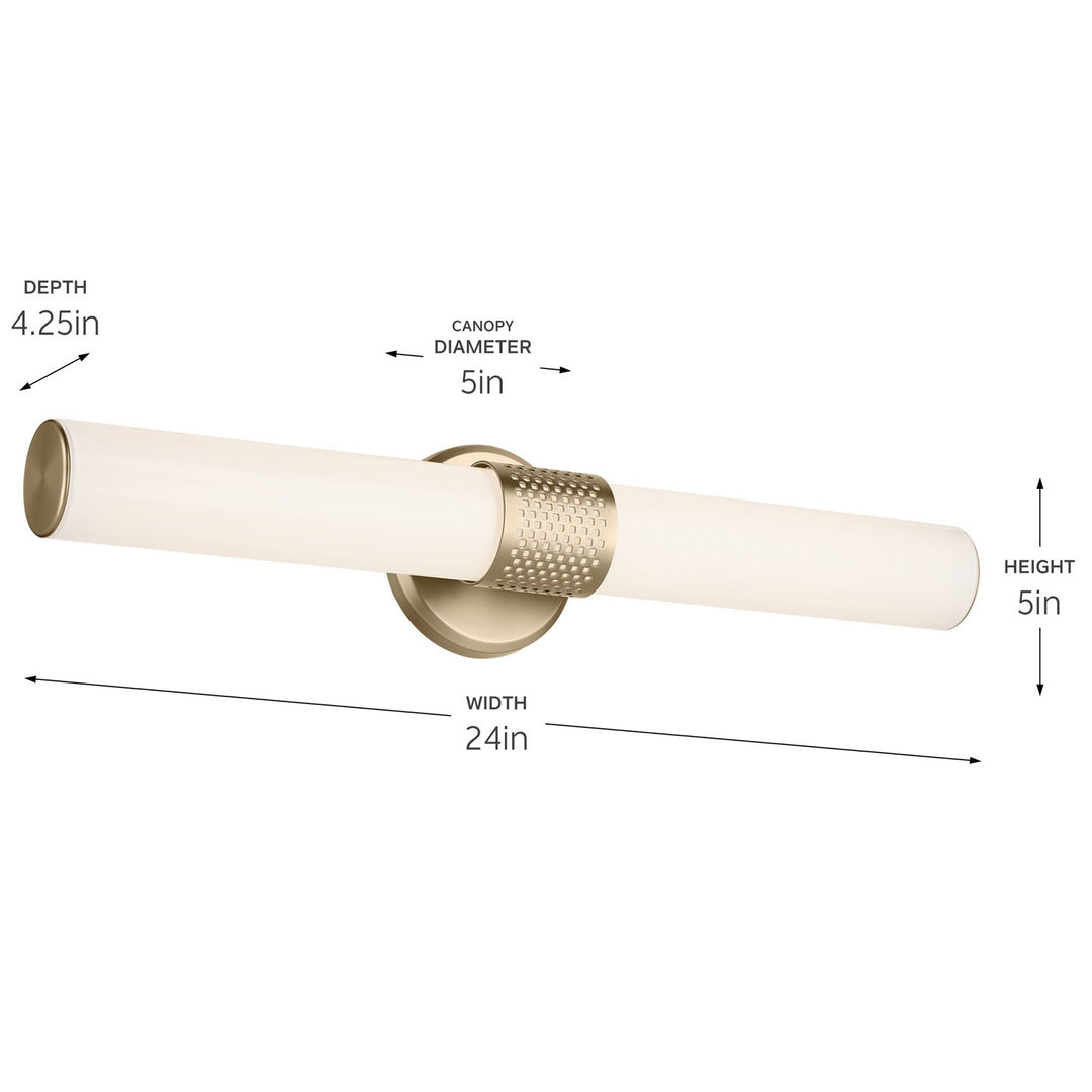 Kichler Canada - 55192CPZLED - LED Linear Bath - Sashi - Champagne Bronze