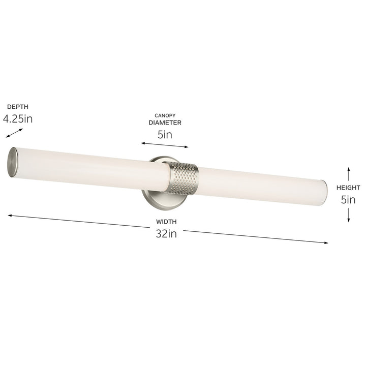 Kichler Canada - 55193NILED - LED Linear Bath - Sashi - Brushed Nickel