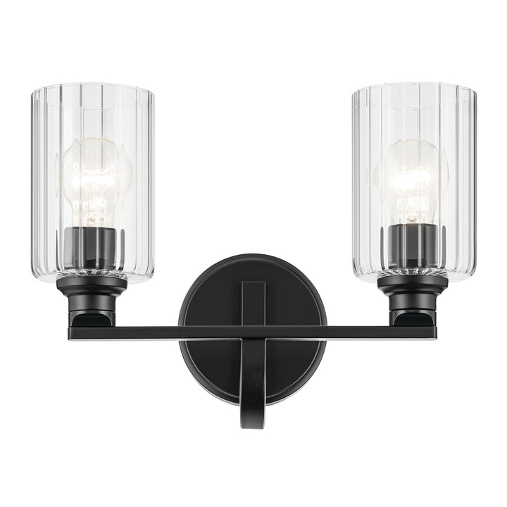 Kichler Canada - 55225BKFLU - Two Light Bath - Gioe - Black