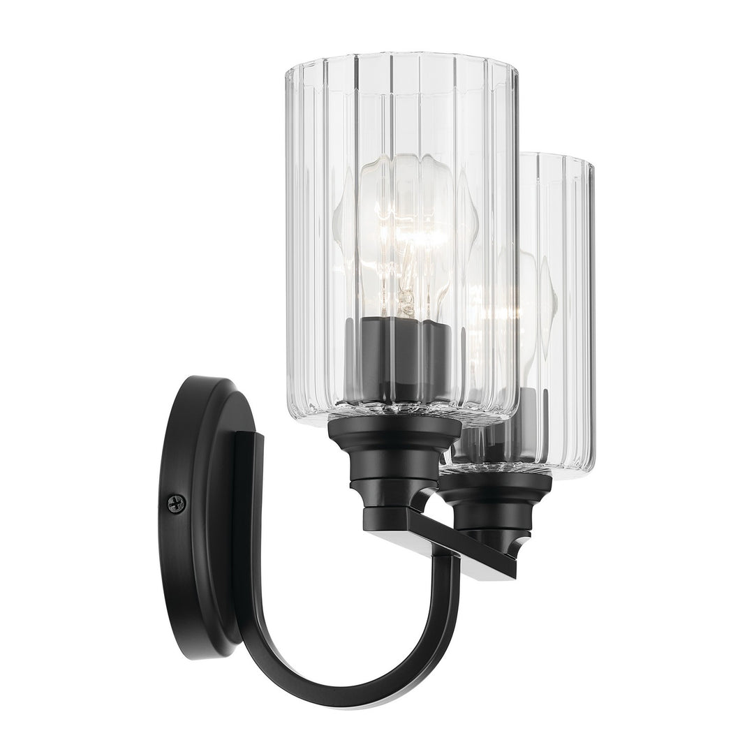 Kichler Canada - 55225BKFLU - Two Light Bath - Gioe - Black