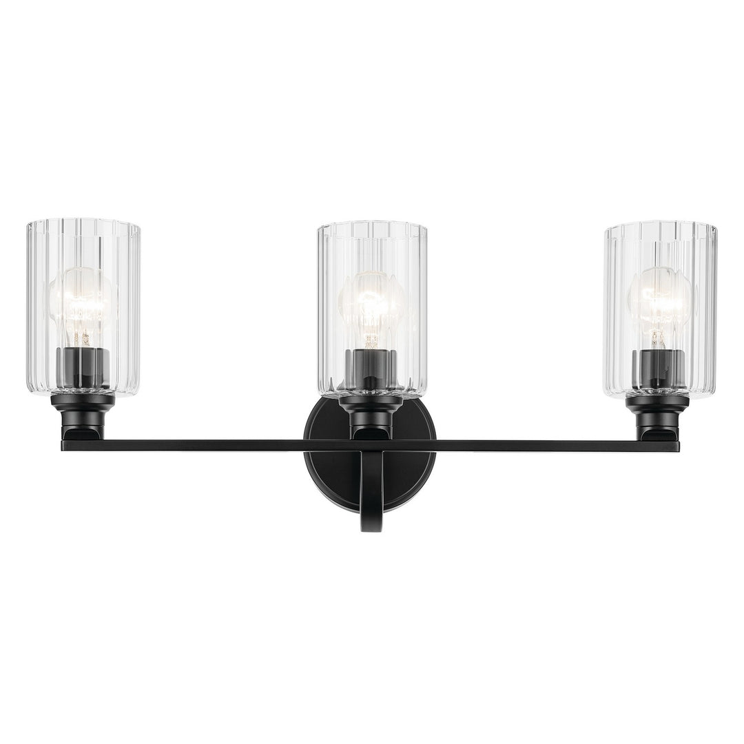 Kichler Canada - 55226BKFLU - Three Light Bath - Gioe - Black
