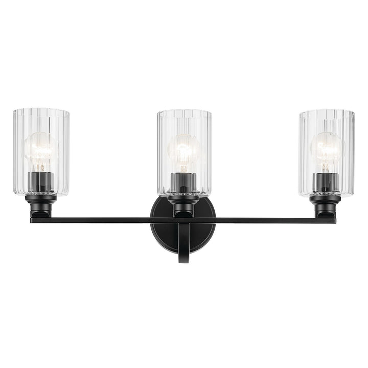 Kichler Canada - 55226BKFLU - Three Light Bath - Gioe - Black