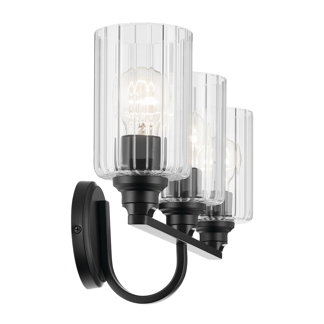 Kichler Canada - 55226BKFLU - Three Light Bath - Gioe - Black