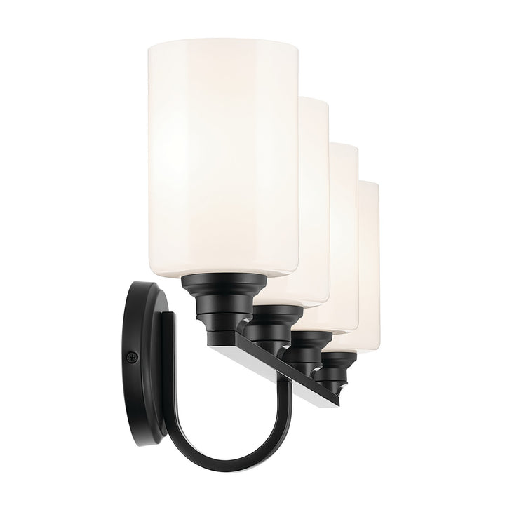 Kichler Canada - 55227BK - Four Light Bath - Gioe - Black