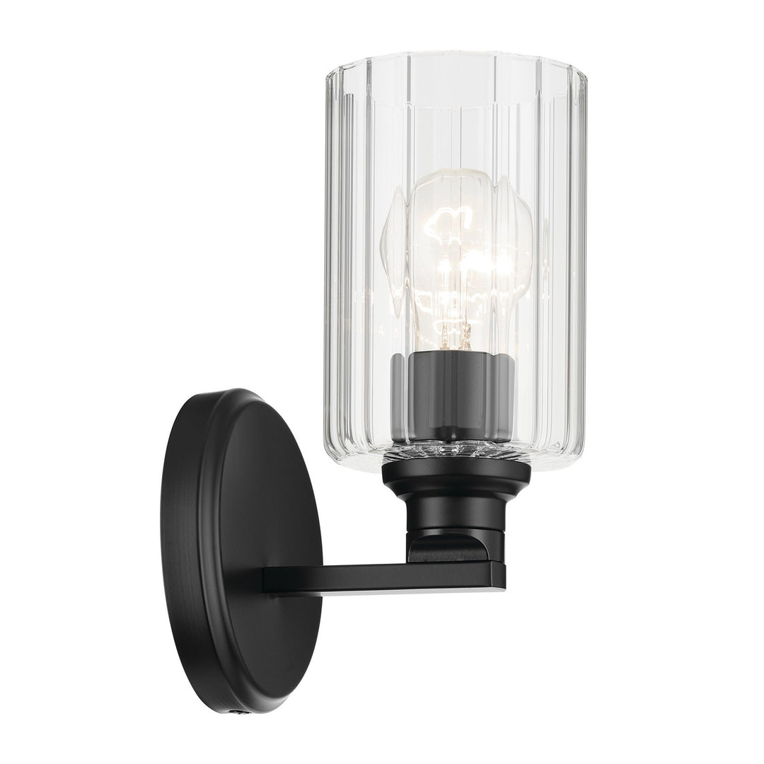 Kichler Canada - 55224BKFLU - One Light Wall Sconce - Gioe - Black