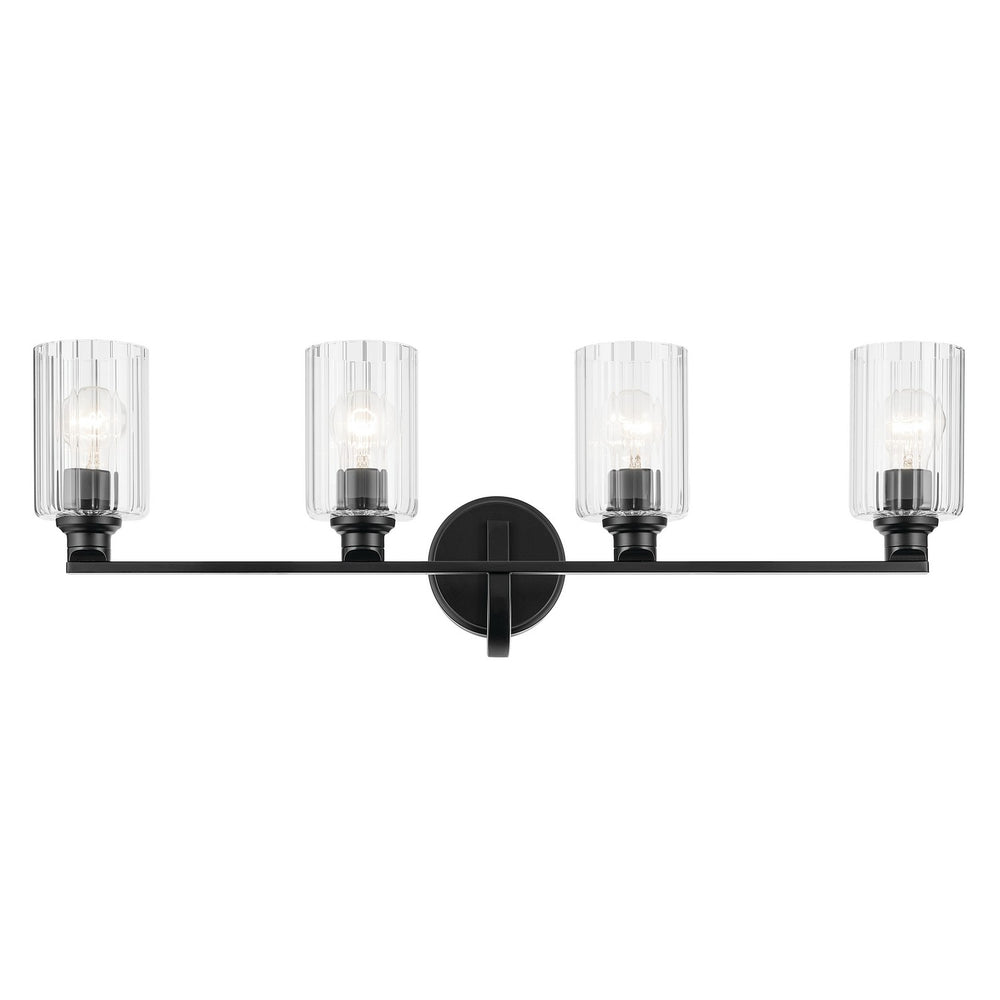 Kichler Canada - 55227BKFLU - Four Light Bath - Gioe - Black