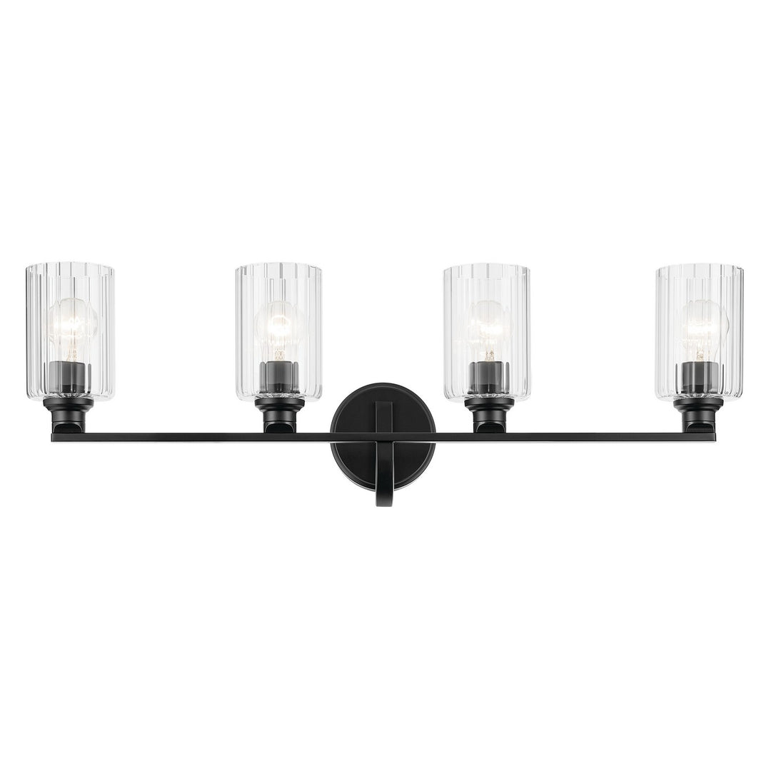 Kichler Canada - 55227BKFLU - Four Light Bath - Gioe - Black