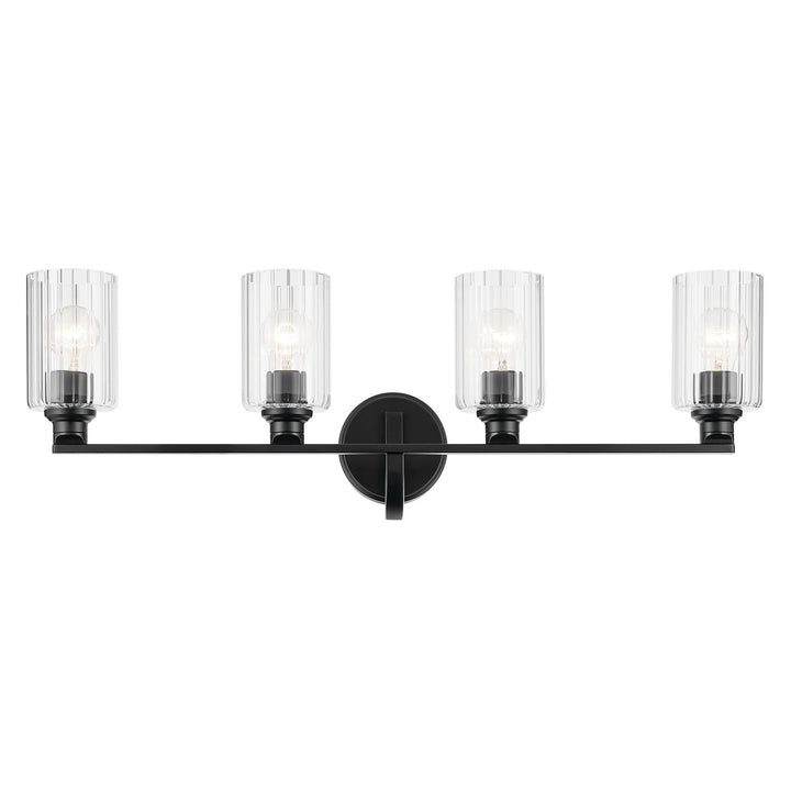 Kichler Canada - 55227BKFLU - Four Light Bath - Gioe - Black