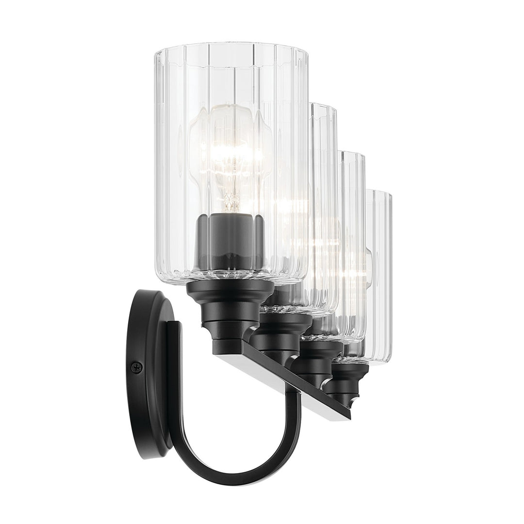 Kichler Canada - 55227BKFLU - Four Light Bath - Gioe - Black