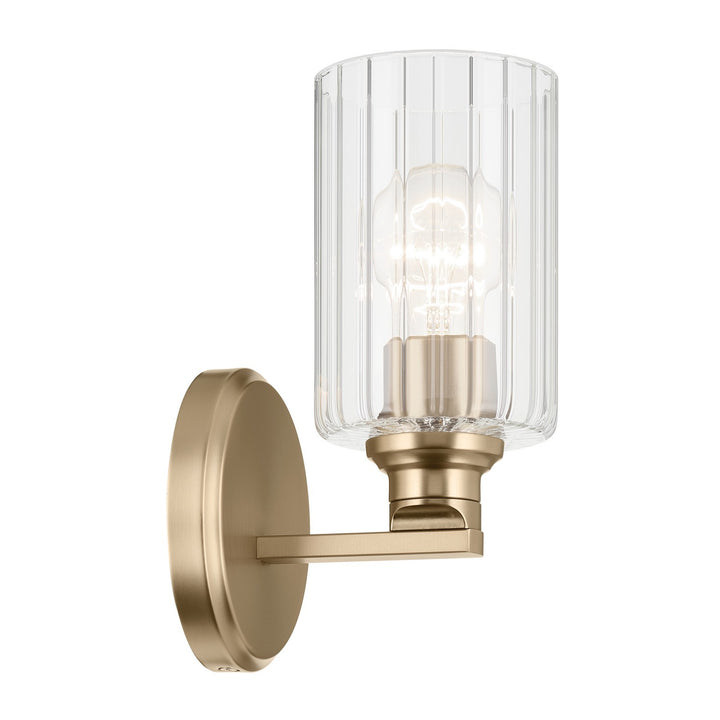 Kichler Canada - 55224CPZFLU - One Light Wall Sconce - Gioe - Champagne Bronze