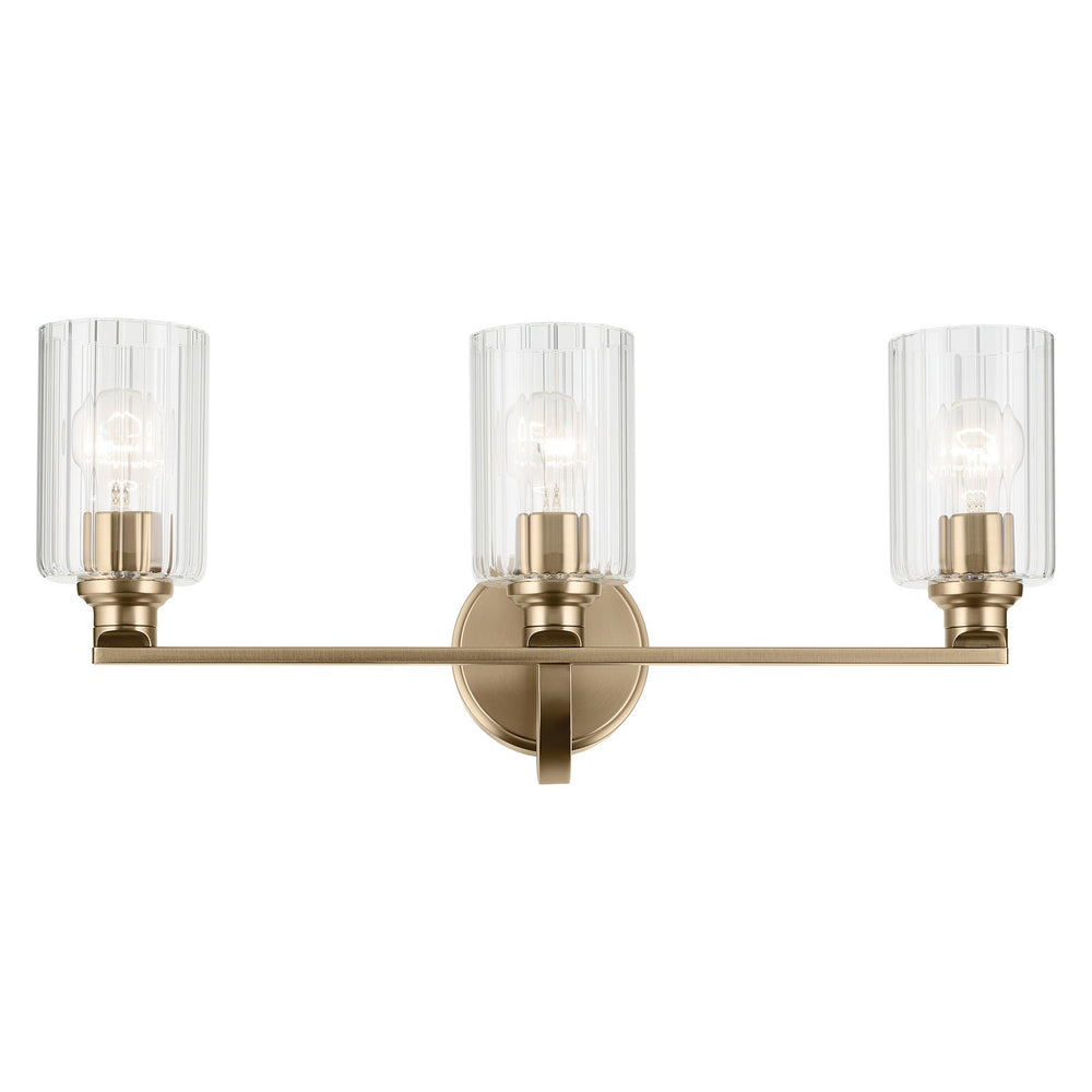 Kichler Canada - 55226CPZFLU - Three Light Bath - Gioe - Champagne Bronze