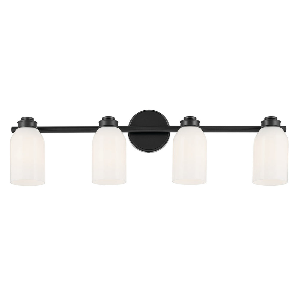 Kichler Canada - 55203BK - Four Light Bath - Shae - Black