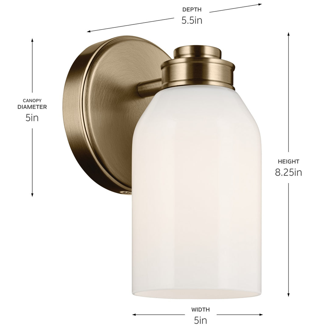 Kichler Canada - 55200CPZ - One Light Wall Sconce - Shae - Champagne Bronze
