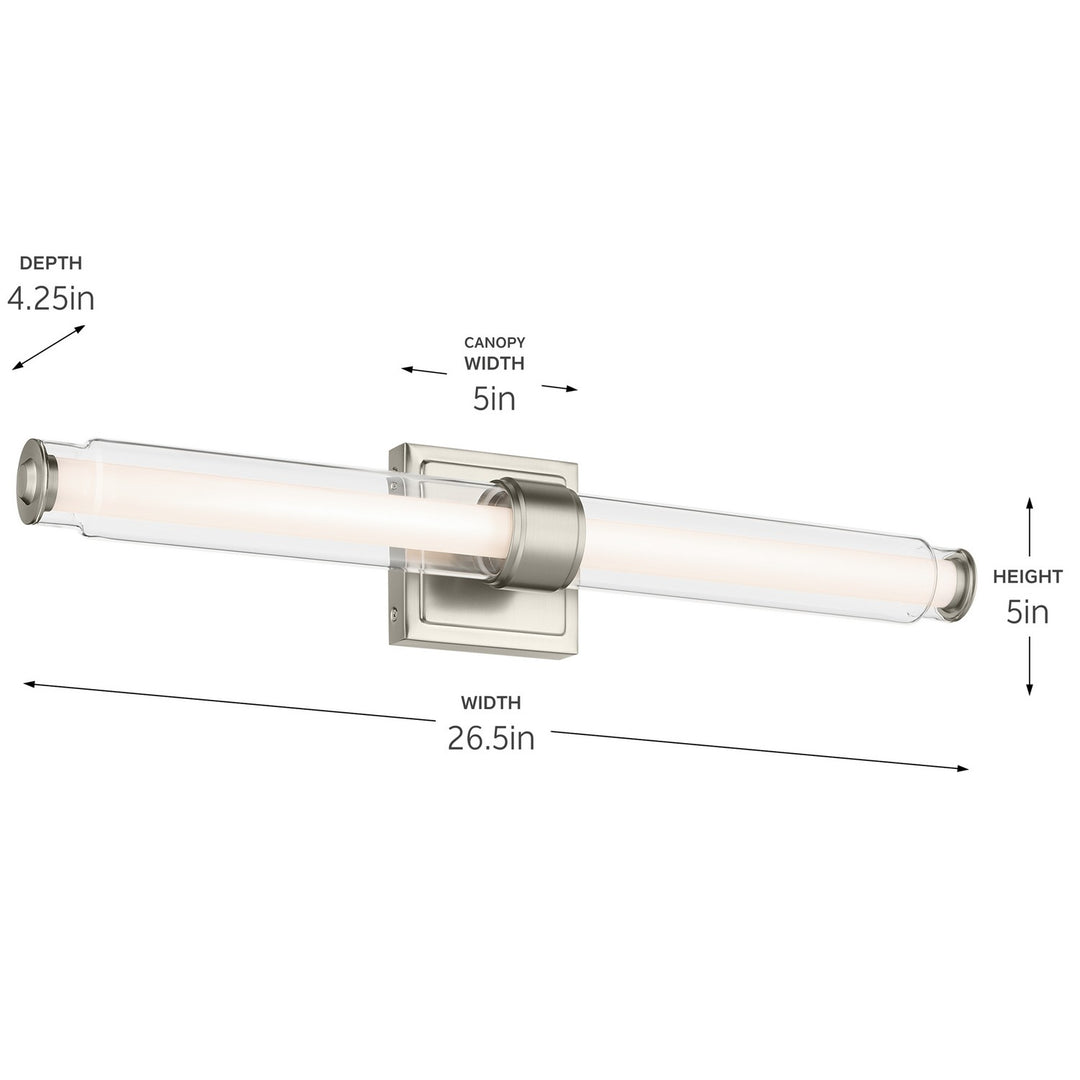 Kichler Canada - 55238NILED - LED Linear Bath - Laurene - Brushed Nickel