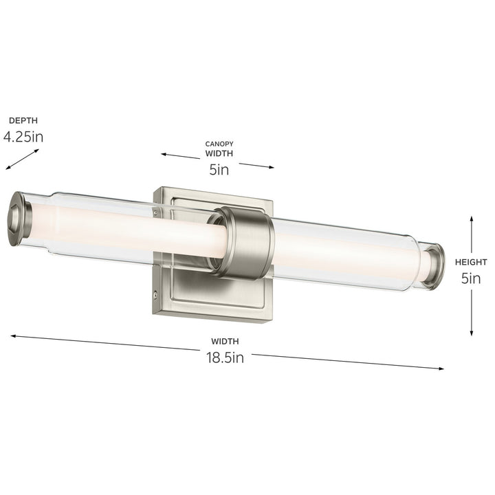 Kichler Canada - 55237NILED - LED Bath Bar - Laurene - Brushed Nickel