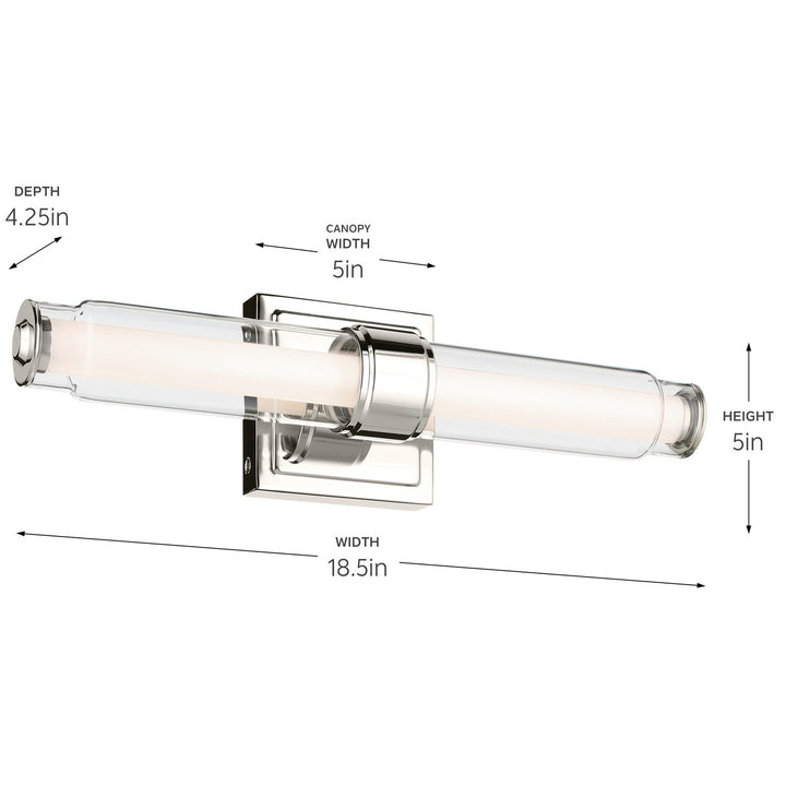 Kichler Canada - 55237NILED - LED Bath Bar - Laurene - Brushed Nickel
