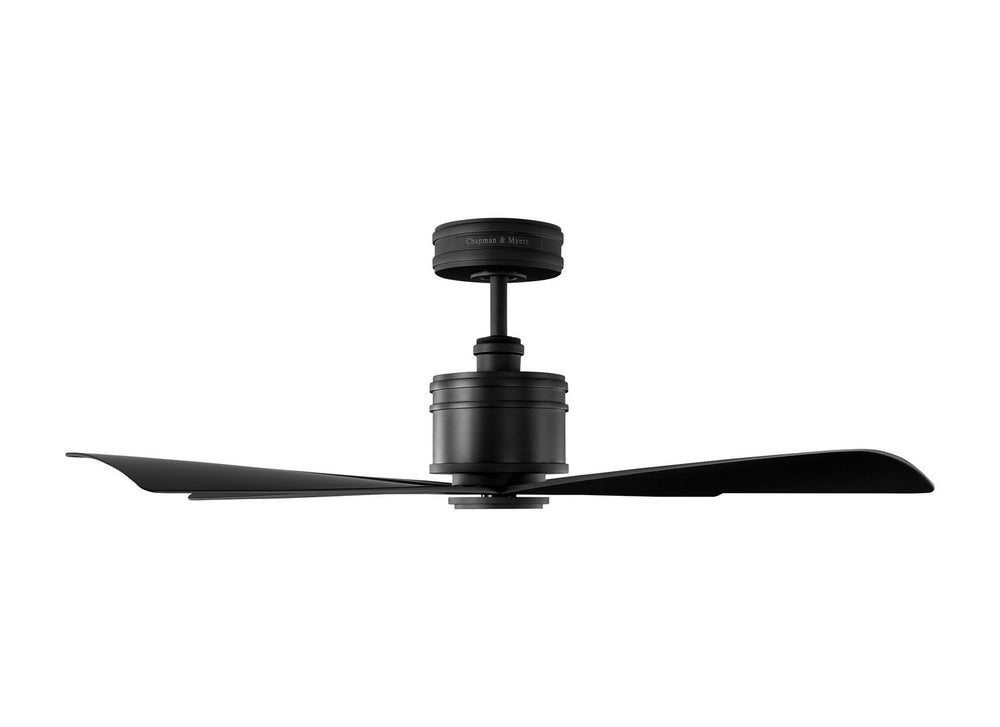Visual Comfort Fan Canada - 4LNCR44MBK - 44" Ceiling Fan - Launceton - Midnight Black