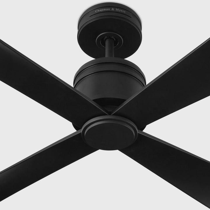 Visual Comfort Fan Canada - 4LNCR44MBK - 44" Ceiling Fan - Launceton - Midnight Black