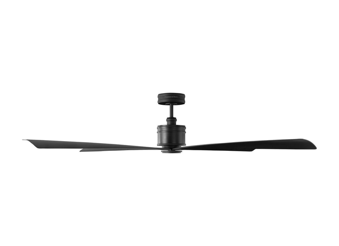 Visual Comfort Fan Canada - 4LNCR72MBK - 72" Ceiling Fan - Launceton - Midnight Black