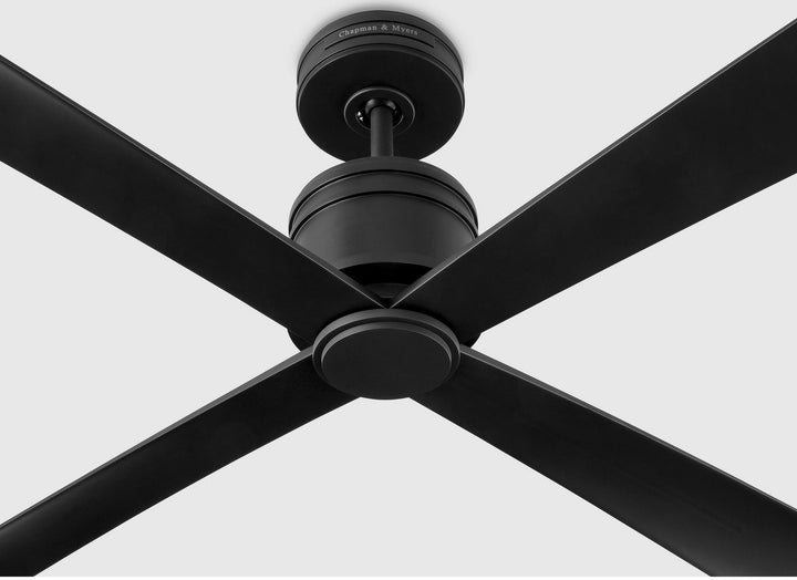 Visual Comfort Fan Canada - 4LNCR72MBK - 72" Ceiling Fan - Launceton - Midnight Black