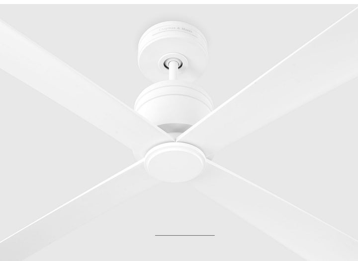 Visual Comfort Fan Canada - 4LNCR72RZW - 72" Ceiling Fan - Launceton - Matte White