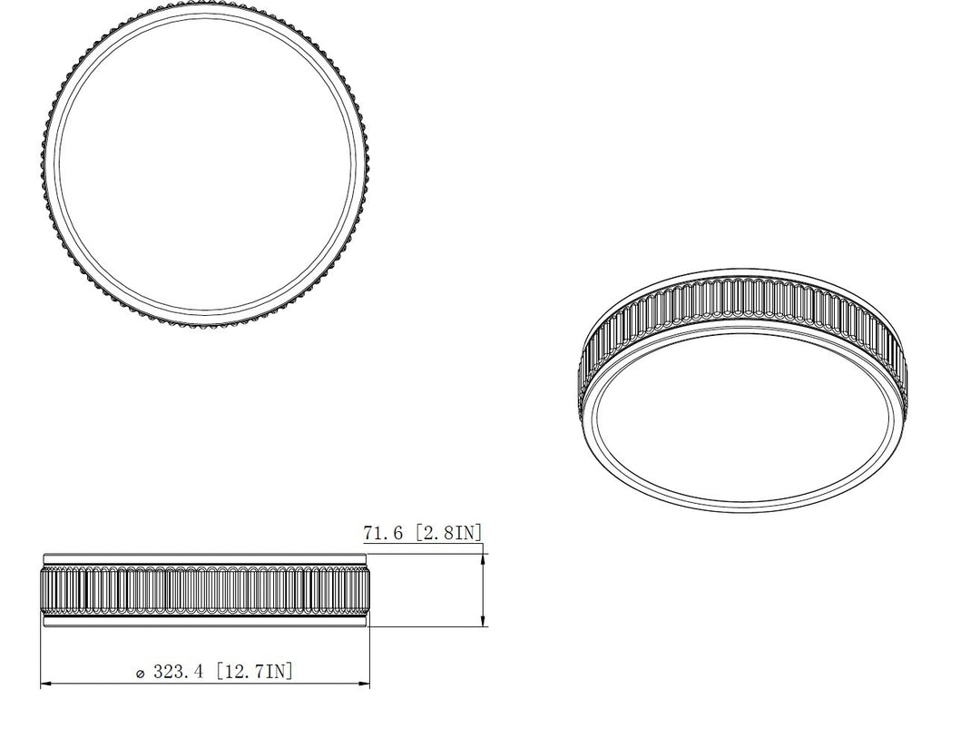 Z-Lite Canada - 1013F12-BN-LED - LED Flush Mount - Stari - Brushed Nickel