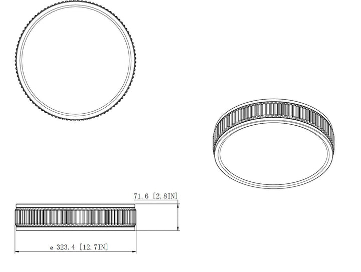 Z-Lite Canada - 1013F12-MB-LED - LED Flush Mount - Stari - Matte Black