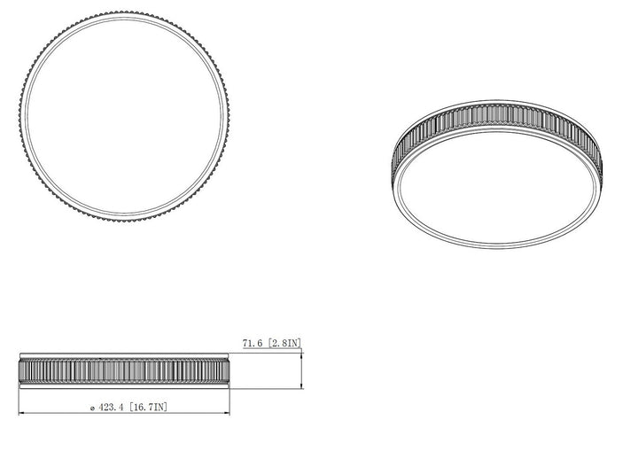 Z-Lite Canada - 1013F16-MGLD-LED - LED Flush Mount - Stari - Modern Gold