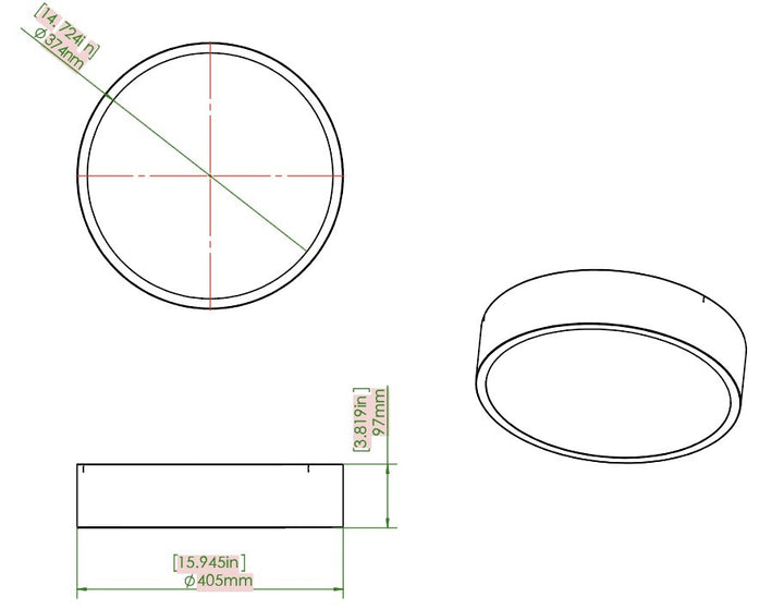 Z-Lite Canada - 1017F16-BRZ-LED - LED Flush Mount - Coronado - Bronze