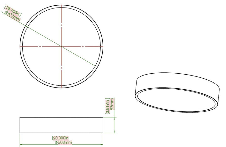 Z-Lite Canada - 1017F20-BRZ-LED - LED Flush Mount - Coronado - Bronze