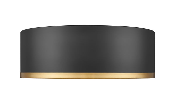 Z-Lite Canada - 1018F12-MB-MGLD-LED - LED Flush Mount - Bradley - Matte Black + Modern Gold