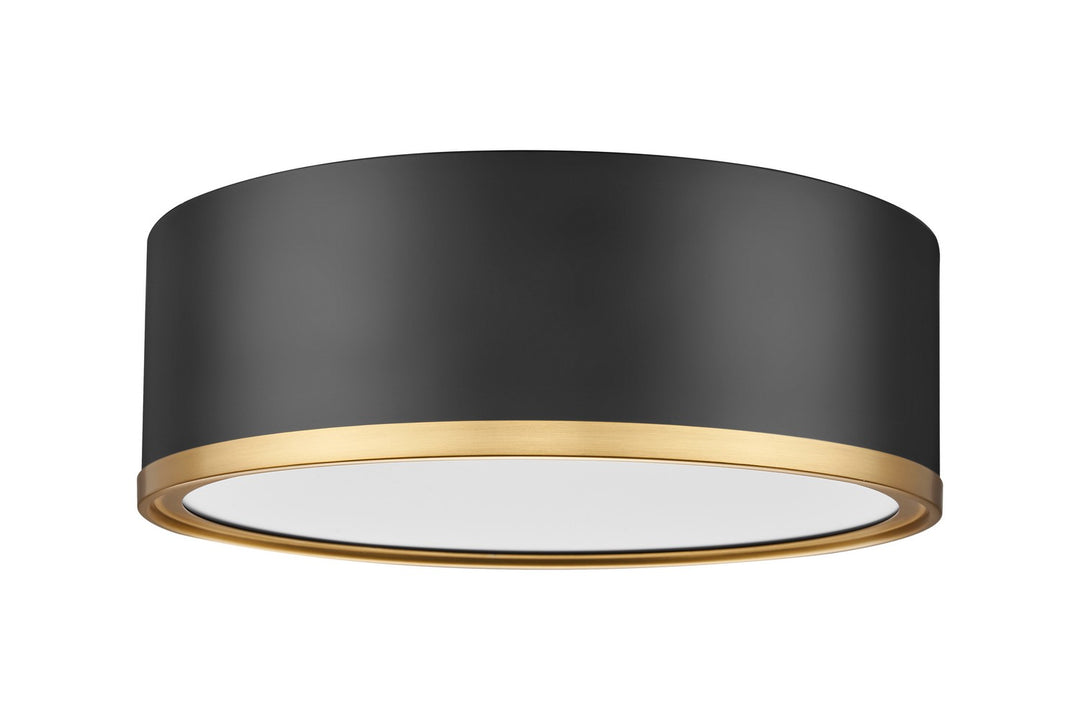 Z-Lite Canada - 1018F12-MB-MGLD-LED - LED Flush Mount - Bradley - Matte Black + Modern Gold