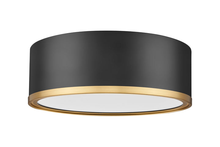 Z-Lite Canada - 1018F12-MB-MGLD-LED - LED Flush Mount - Bradley - Matte Black + Modern Gold