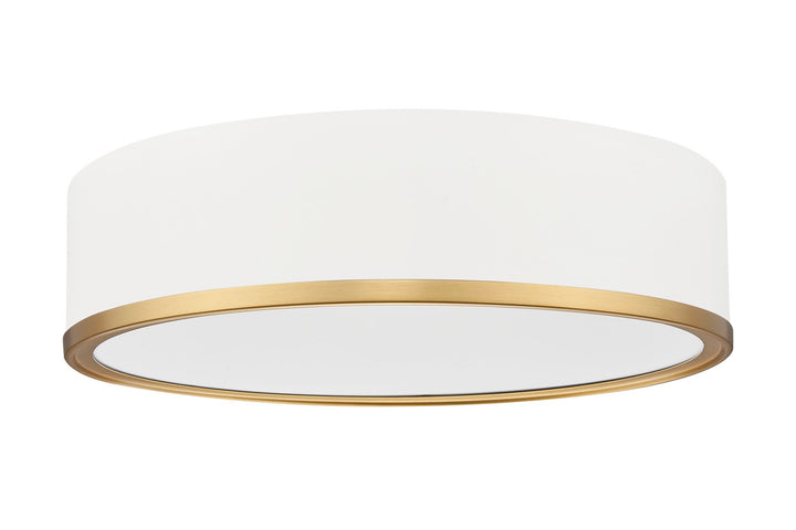Z-Lite Canada - 1018F16-MW-MGLD-LED - LED Flush Mount - Bradley - Matte White + Modern Gold