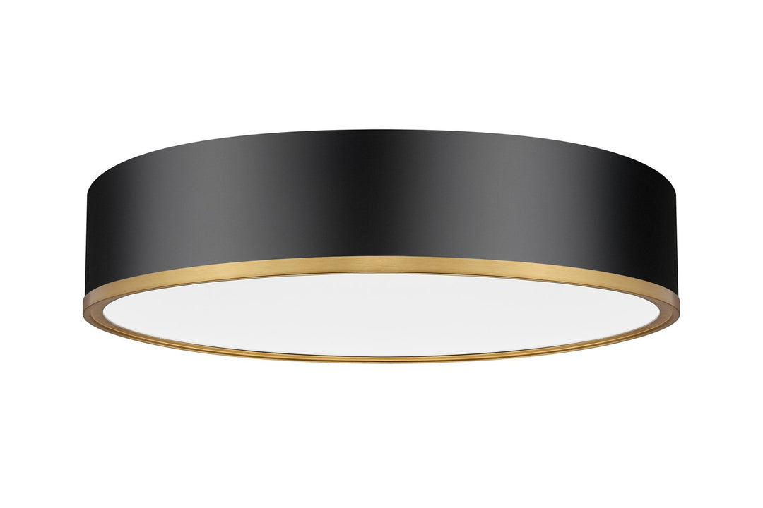 Z-Lite Canada - 1018F20-MB-MGLD-LED - LED Flush Mount - Bradley - Matte Black + Modern Gold