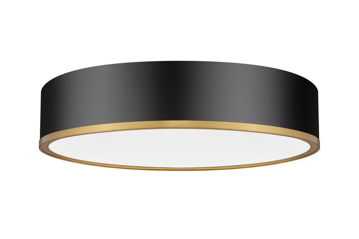 Z-Lite Canada - 1018F20-MB-MGLD-LED - LED Flush Mount - Bradley - Matte Black + Modern Gold