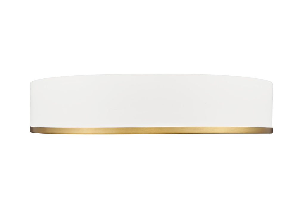 Z-Lite Canada - 1018F20-MW-MGLD-LED - LED Flush Mount - Bradley - Matte White + Modern Gold