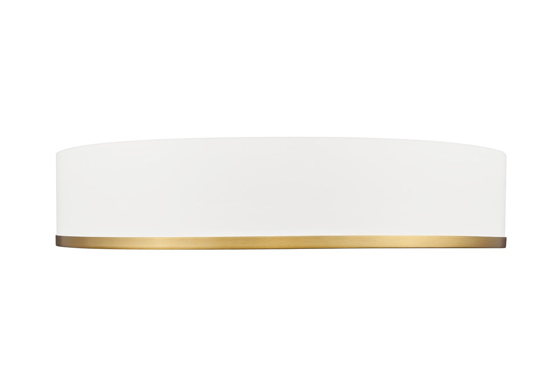 Z-Lite Canada - 1018F20-MW-MGLD-LED - LED Flush Mount - Bradley - Matte White + Modern Gold