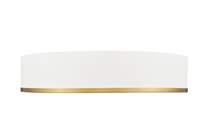 Z-Lite Canada - 1018F20-MW-MGLD-LED - LED Flush Mount - Bradley - Matte White + Modern Gold
