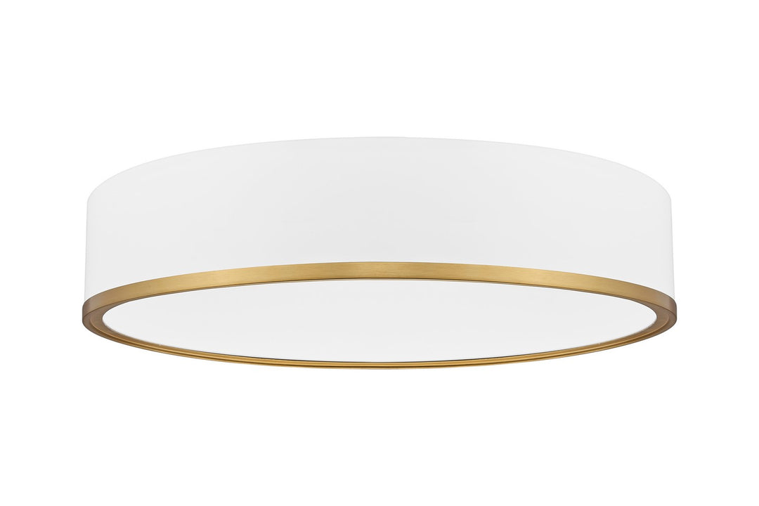 Z-Lite Canada - 1018F20-MW-MGLD-LED - LED Flush Mount - Bradley - Matte White + Modern Gold