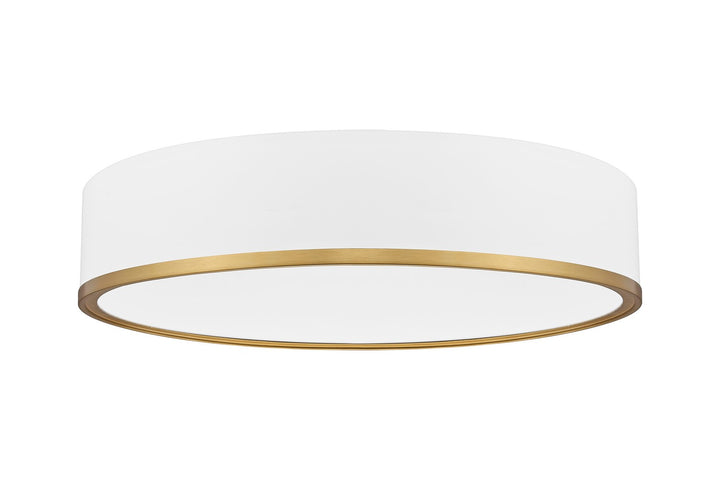 Z-Lite Canada - 1018F20-MW-MGLD-LED - LED Flush Mount - Bradley - Matte White + Modern Gold